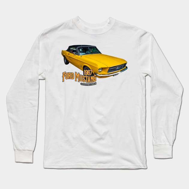 1967 Ford Mustang Convertible Long Sleeve T-Shirt by Gestalt Imagery